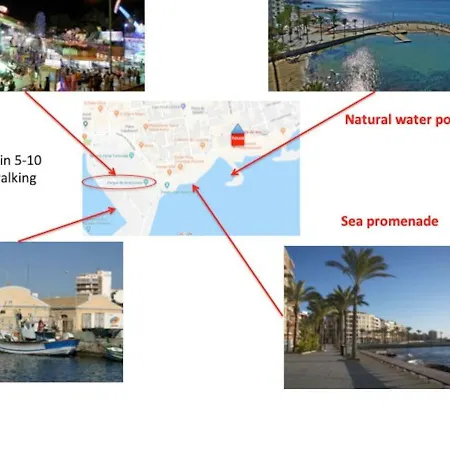 Apartment Centro, Soleado, Familiar, 1 Min. Playa *